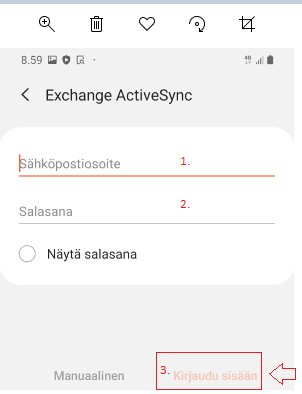 Office 365 sähköpostitilin lisääminen Android laitteeseen – Welcom Net  tukiportaali